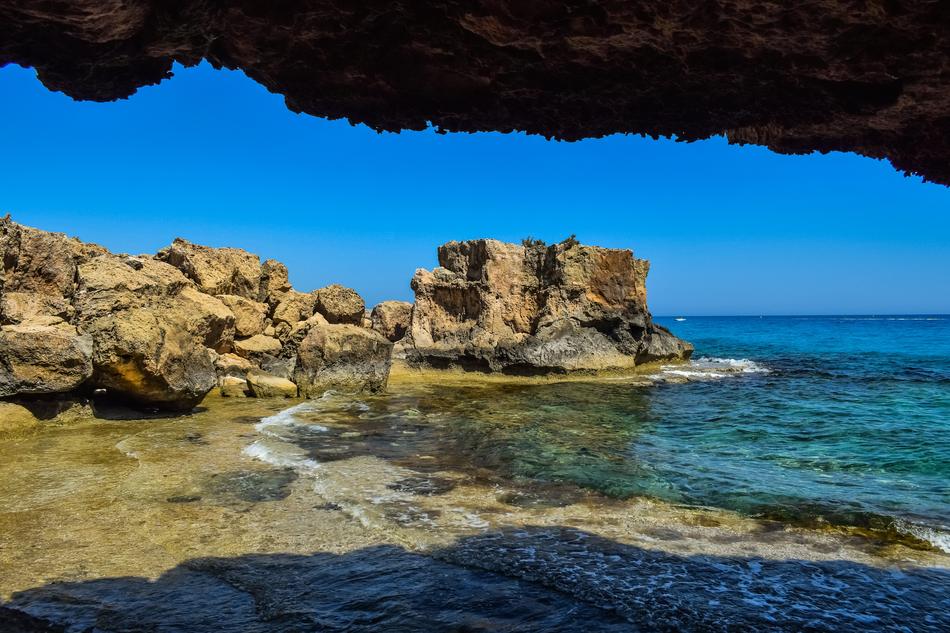 landscpe of Rocky Coast Beach