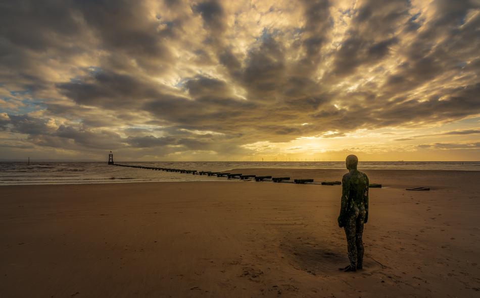 Crosby Beach Man