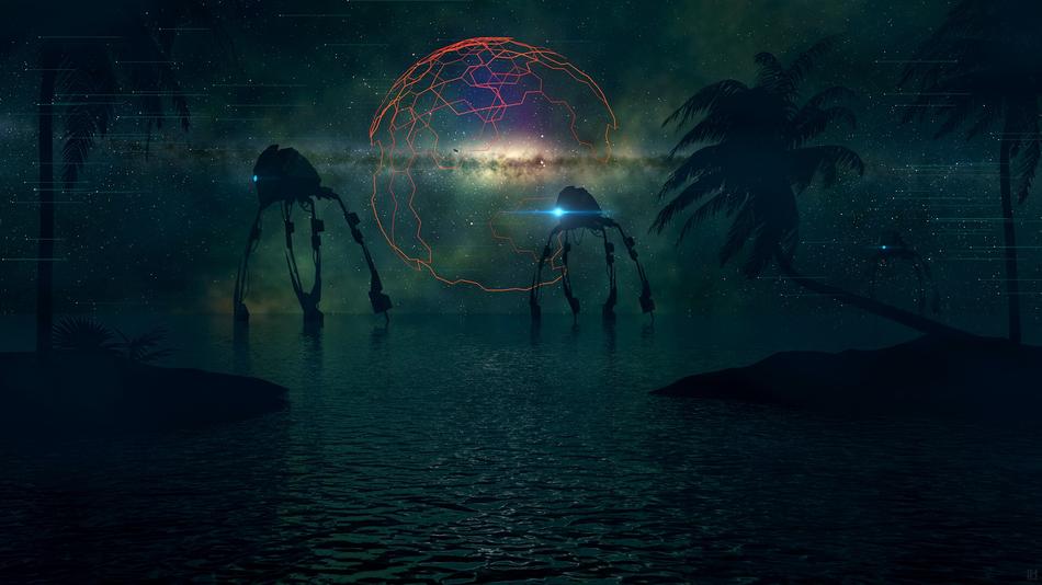 Nature water and UFO