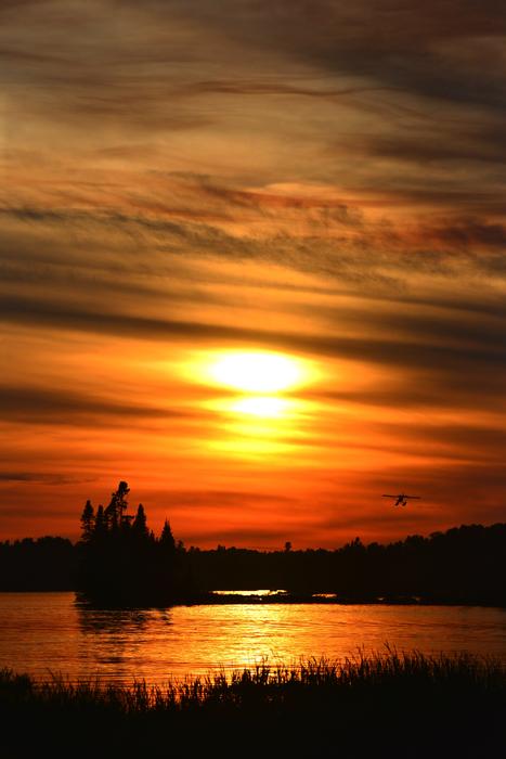 Landscape Twilight red