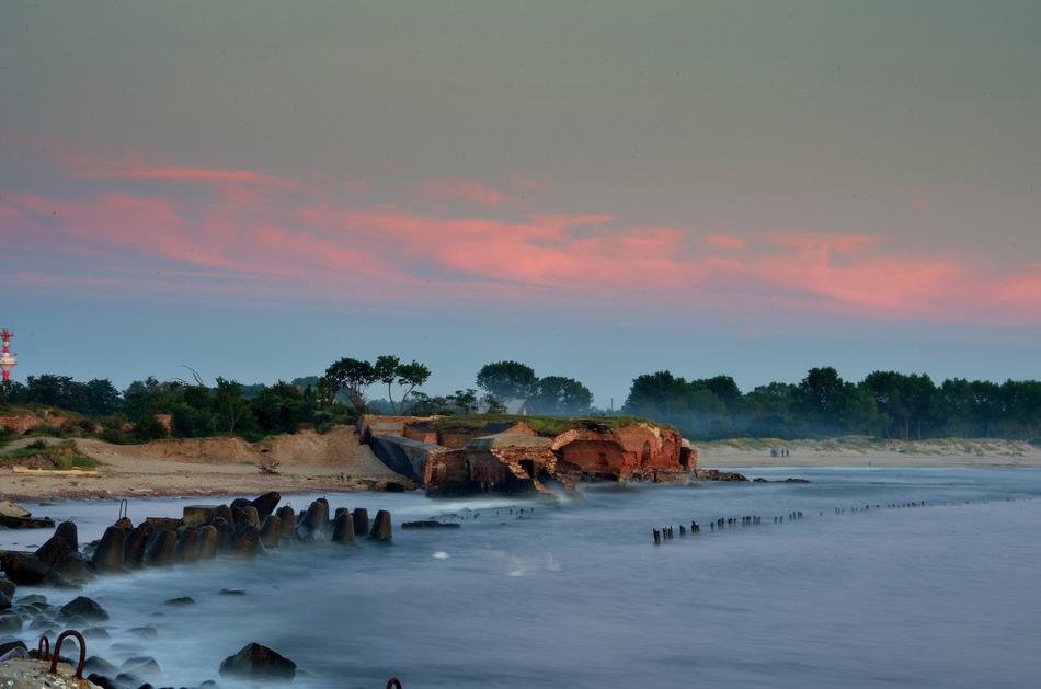 Fort Ufer on the baltic sea
