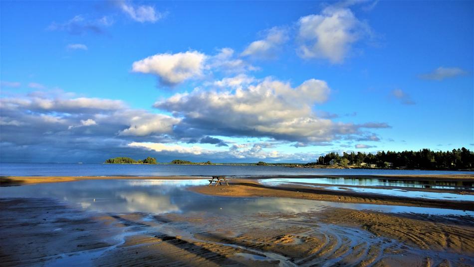 clouds over the coast of sweden