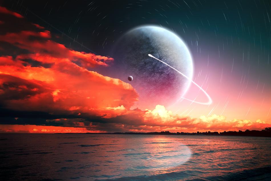 Sunset Planet red sky