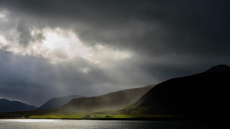 Iceland mood Above the coast