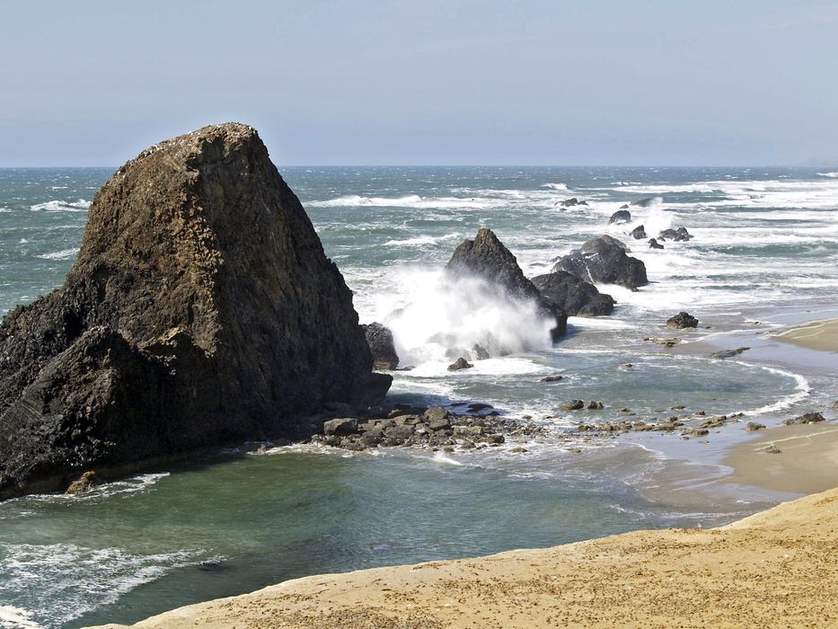 rocks on the Pacific coast, USA