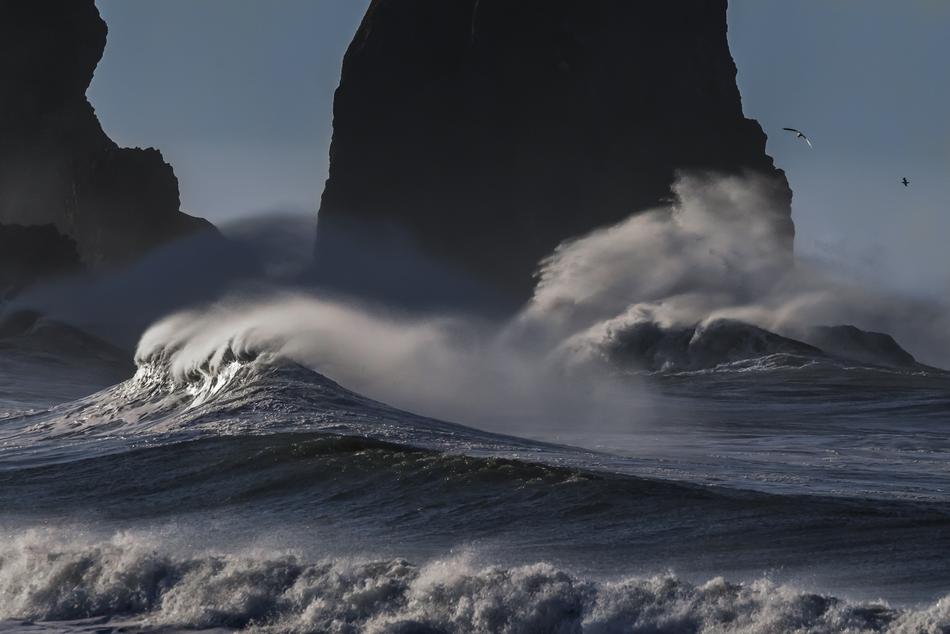 storm on the pacific coast