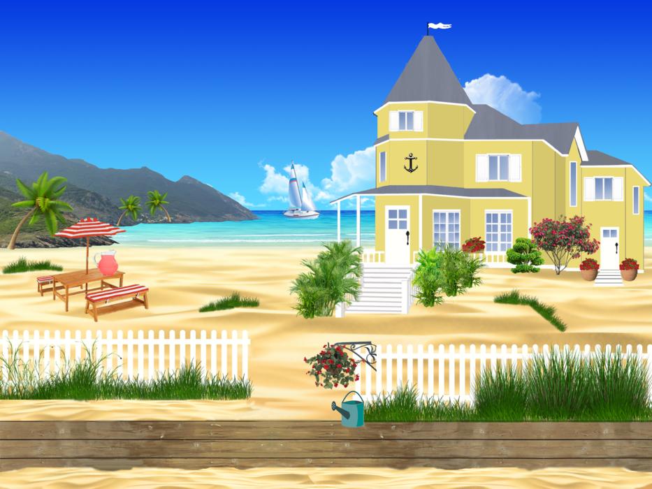 house on the coast as an illustration