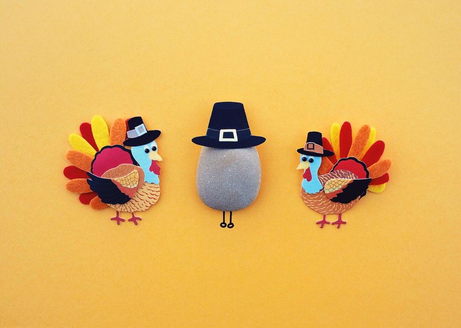 turkeys as decoration