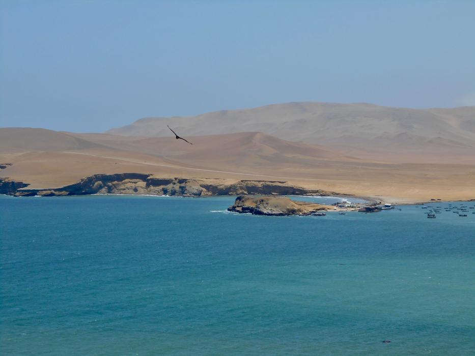 mountains on the coast in paracas, Peru