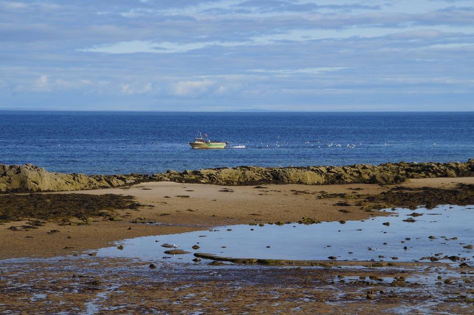 coast town lossiemouth in scotland
