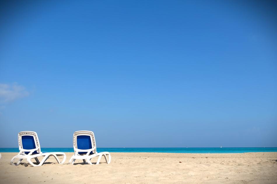 Sand blue chair