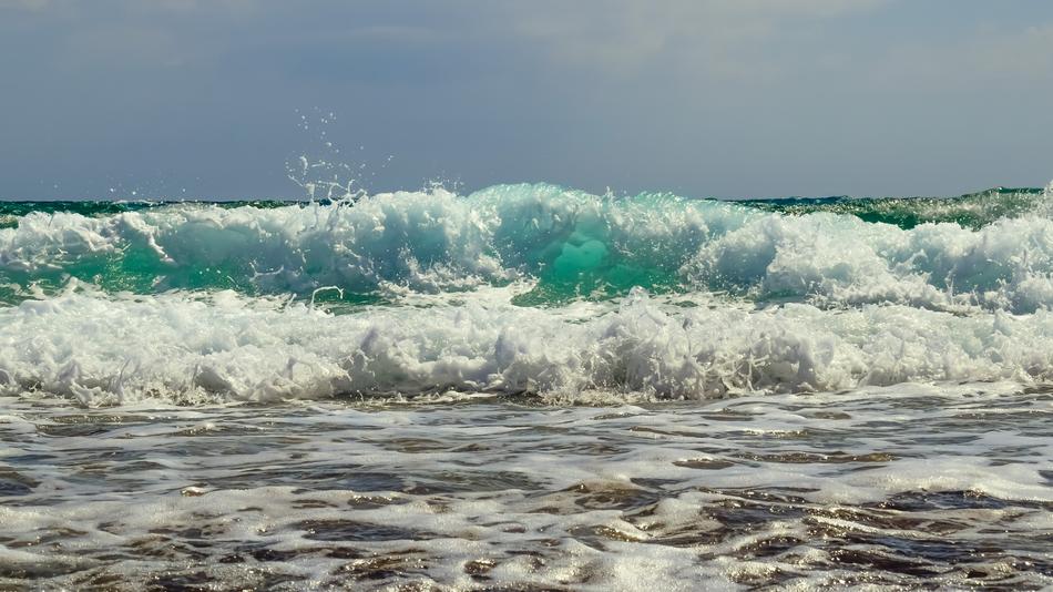 Wave Smashing Beach