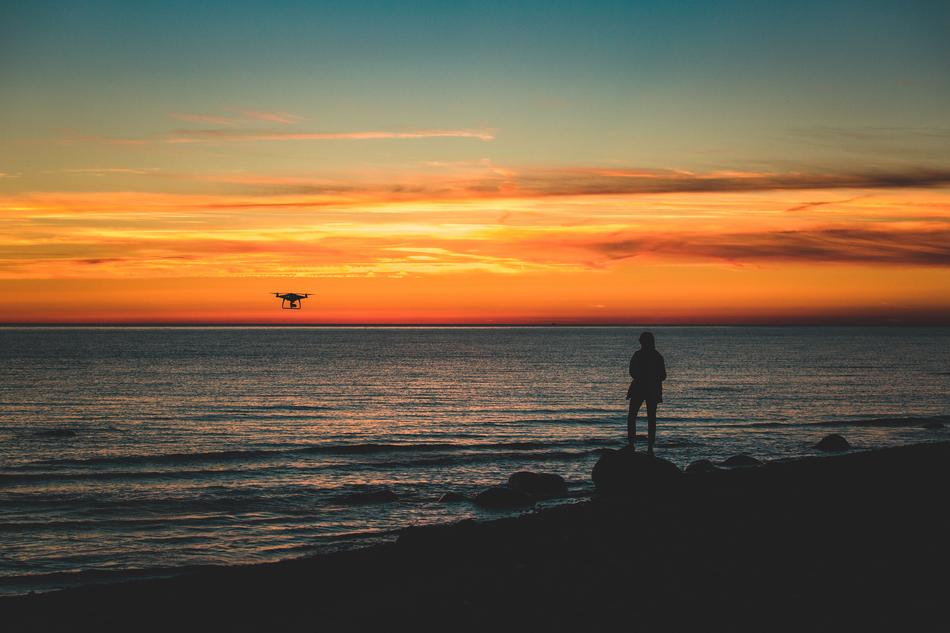 Drone Droning Sea