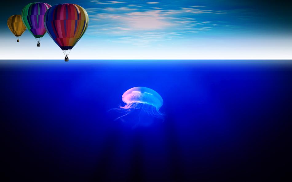 Balloons and Sea Jellyfish