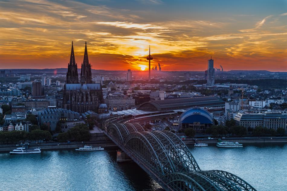 Cologne Cathedral Sunset