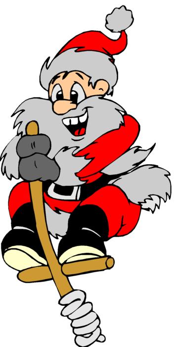 christmas santa jumping