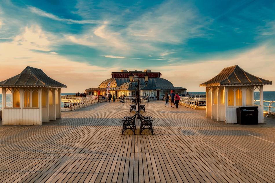 Cromer boardwalk in England