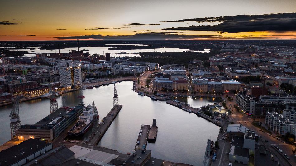 Helsinki Jätkäsaari Port Cityscape