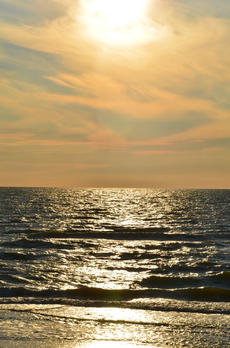 the Baltic Sea at sunlight