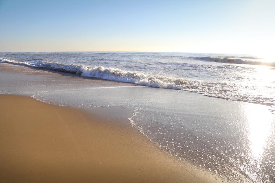 View of North Sea in Holland