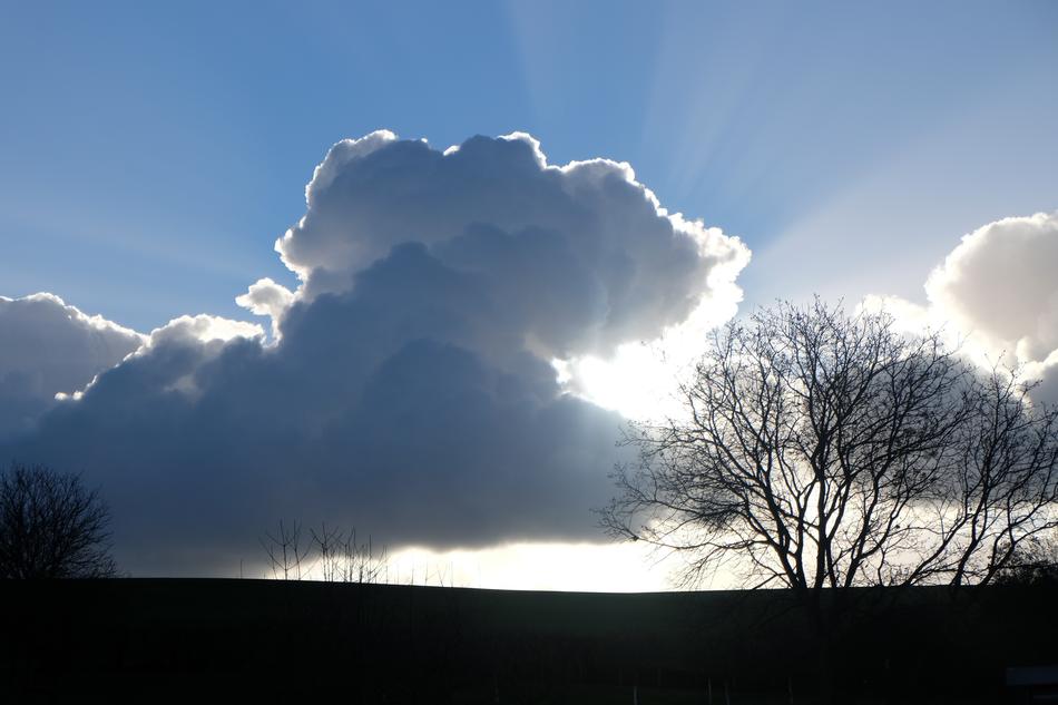 Landscape of Clouds Sunset