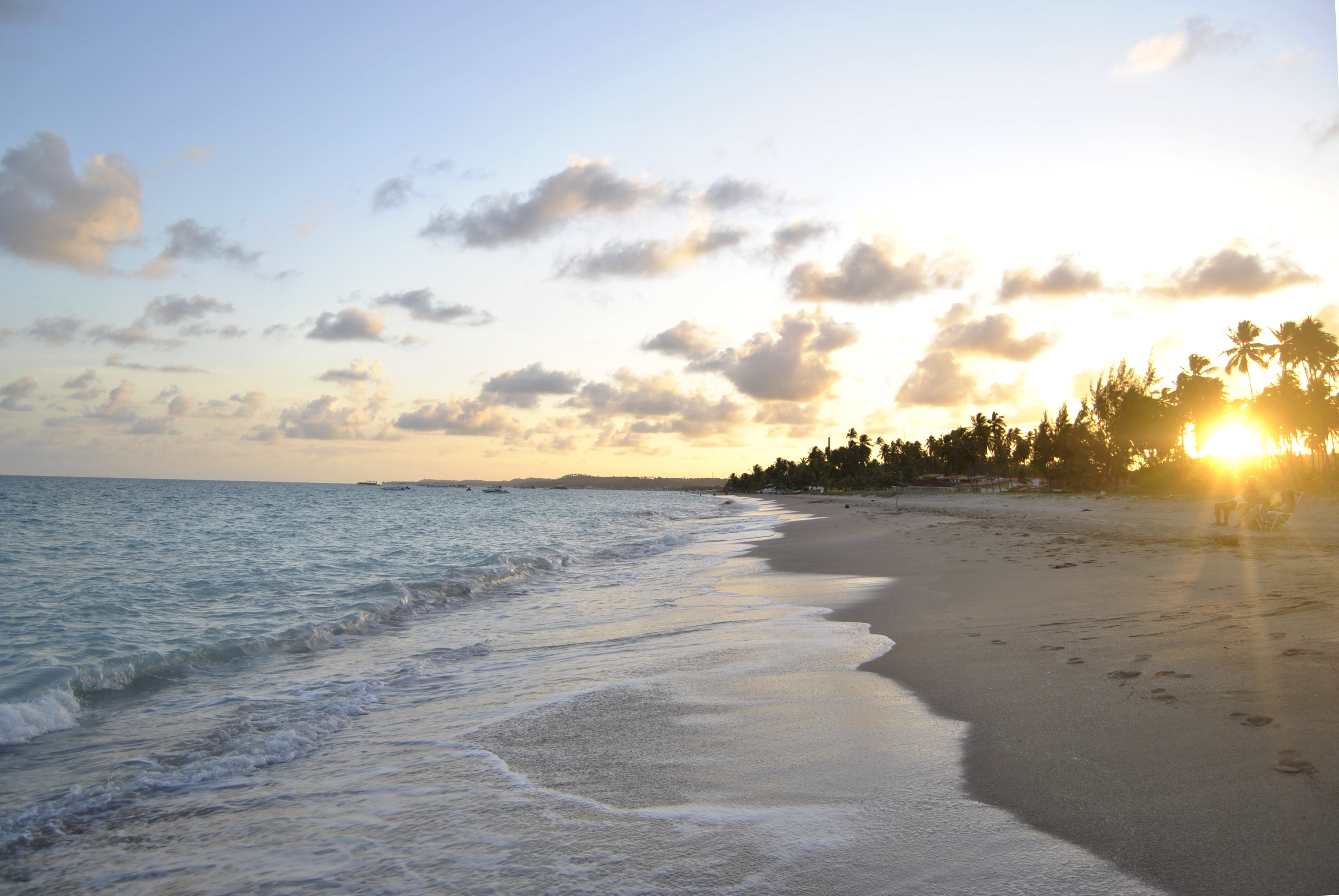 Beach Sundown Sunrise free image download