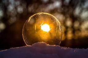 Slightly Frozen Bubble Soap