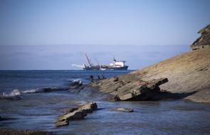 landscape of Sea Ship Raid