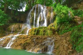 Summer Waterfall Nature in Slovakia