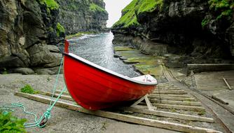 Faroes Boat at Port