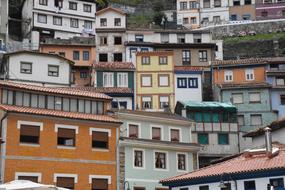 Beautiful and colorful houses in Cudillero, Asturias, Spain