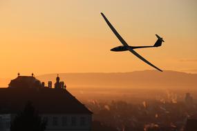 Glider Pilot City at Morning