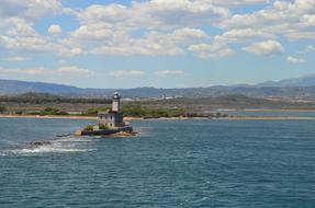 landscape of Lighthouse Sea Sardinia