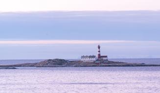 Norway Rocky Island at Sunset