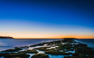 twilight over the coast at Villajoyosa