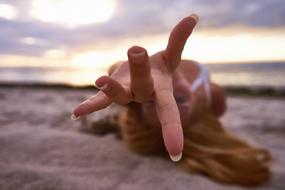 Girl fingers Relax