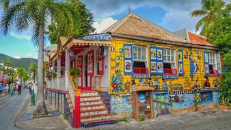 Caribbean St Maarten Philipsburg street