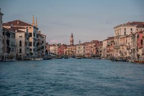 Channel Venice on a clear day