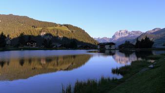 landscape of lake at Morning Sunrise