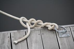 white Boat Rope Knot