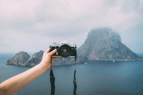 Camera Lens Selfie and ocean