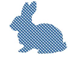 easter bunny as a plaid