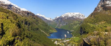 Norway Geiranger Fjord landscape