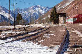 Railway Snow Winter road