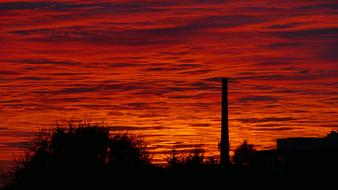 red Sunset in Poland