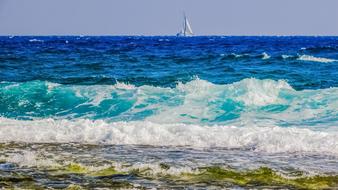 Wave Smashing Sea water