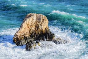 landscape of Rock Wave Crushing