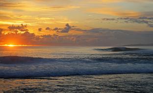 Body Of Water Widescreen at Sunset