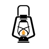 clipart of retro glass light lantern