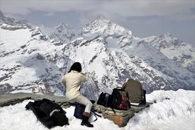 Snowy Zermatt The Alps